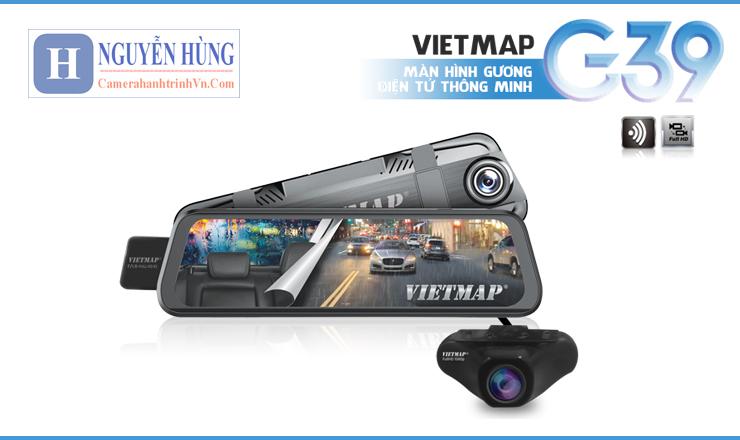 Camera Hành Trình VietMap G39 - Màn gương chống chói điện tử - Có cảnh báo GT